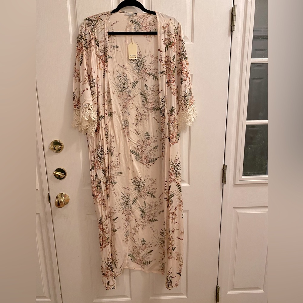 Long open kimono
